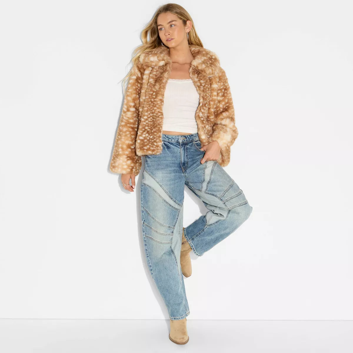 Fawn Fur Jacket